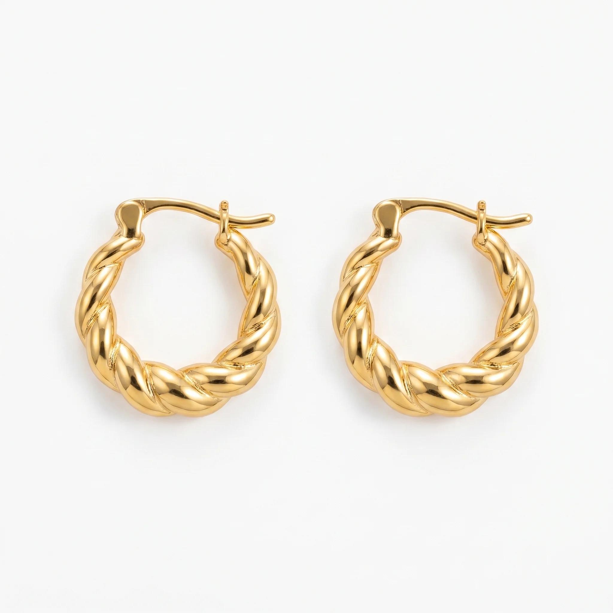 Lune Twisted Hoops Large