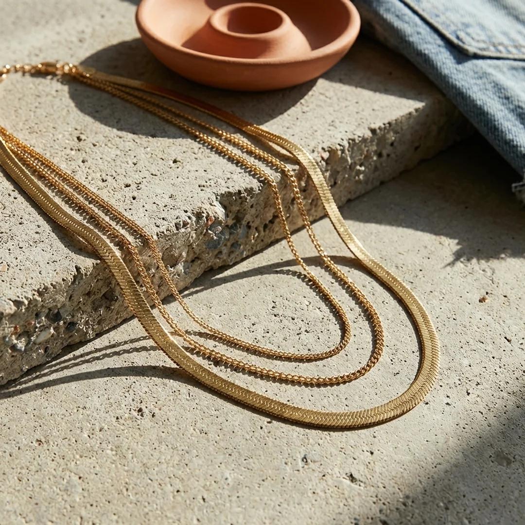 Maren Herringbone Necklace image 4
