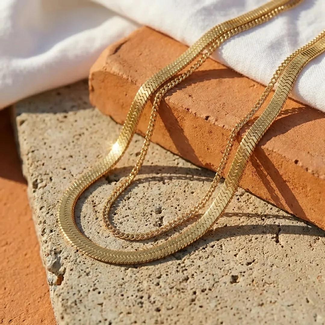 Maren Herringbone Necklace image 6