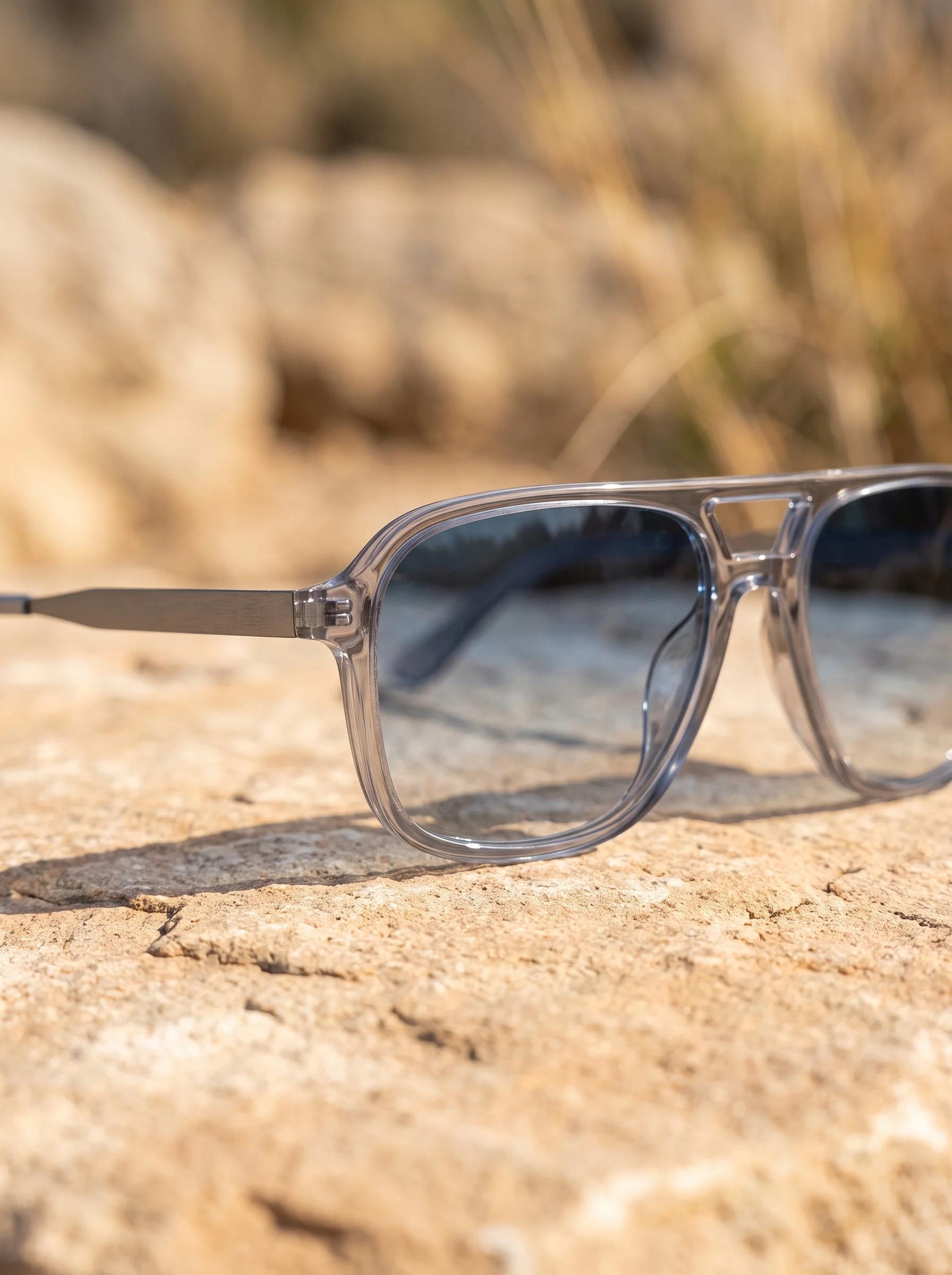 Slate sunglasses product detail in warm light