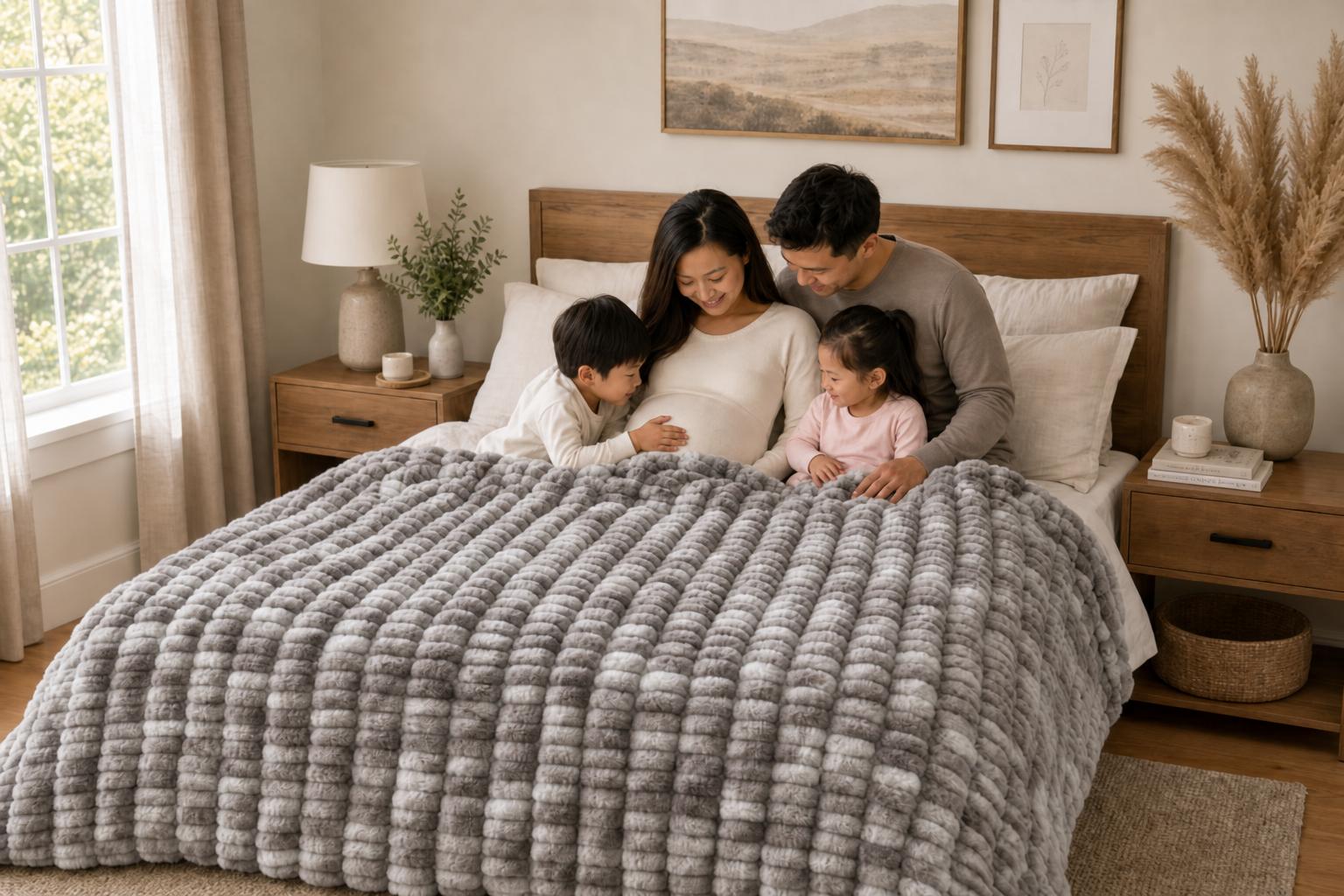 The Birdie Blanket — With the family