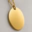 Oval Pendant Necklace — Detail macro