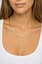 Herringbone Chain Necklace — On-skin scale