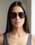 Dusk Aviator Sunglasses — On model