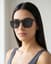 Ledge Square Sunglasses — On model