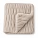 Cream Birdie blanket folded with one corner turned back
